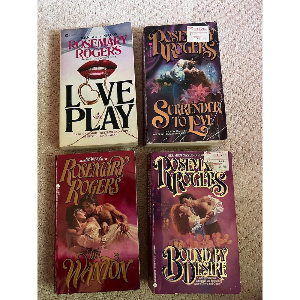 Love Play, Wanton, Surrender to Love, Bound by Desire -Rosemary Rogers